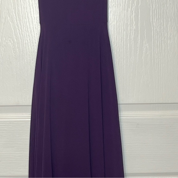Lulu’s Sz M Strappy To Be Here Purple Lace Up Maxi Dress - Picture 4 of 16
